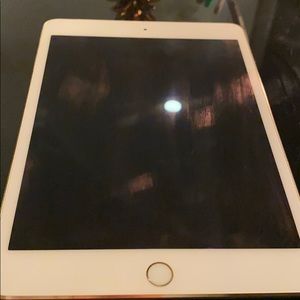 Iphone mini 4 gold tablet with case